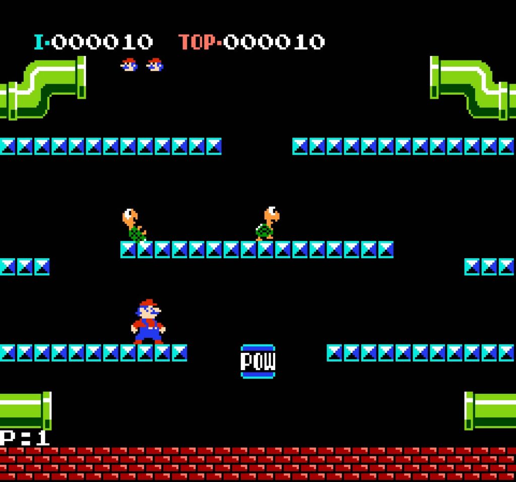 マリオブラザーズゲーム画面